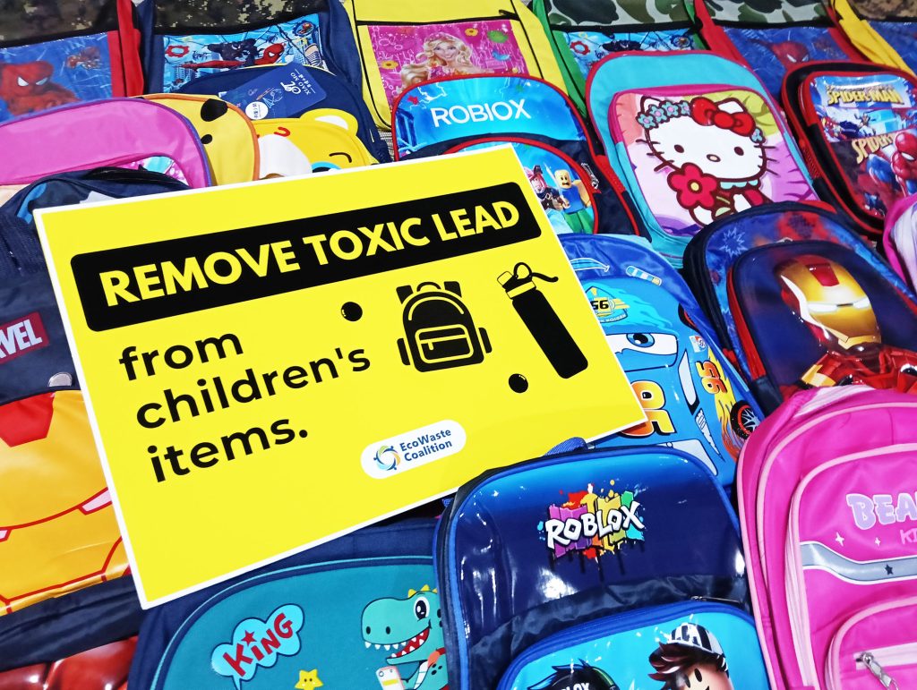 As no level of lead exposure is considered safe, the EcoWaste Coalition appeals to manufacturers and regulators to remove lead in all products marketed for children's use.